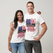 T-shirt Trump 2024 - Drapeau américain V (Unisexe)