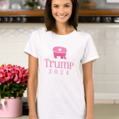 T-shirt Trump 2024 Eléphant rose mignon
