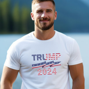 T-shirt Trump 2024 Étoiles et rayures