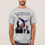 T-shirt Trump 2024, l'armure complète de Dieu (Devant)
