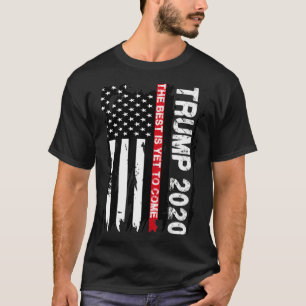 T-shirt Trump 2024 Mince Ligne Rouge Le Meilleur Reste À 