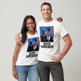 T-shirt Trump 2024 ne se rend jamais