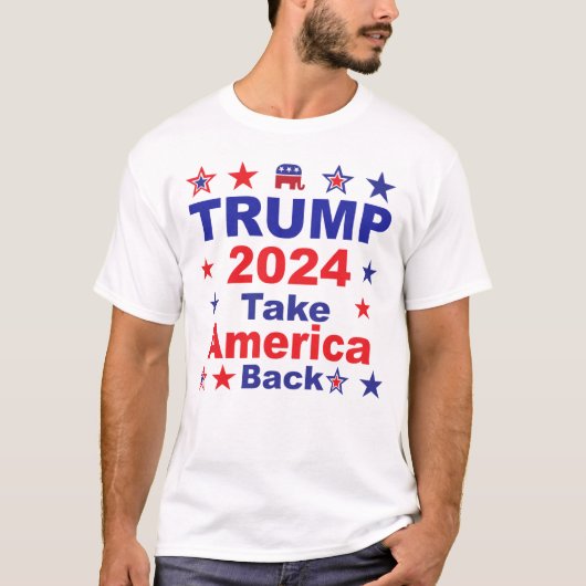 T-shirt TRUMP 2024 Reprendre l'Amérique (Devant)
