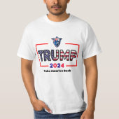 T-shirt Trump 2024, Reprendre l'Amérique | Refaire l'Améri (Devant)