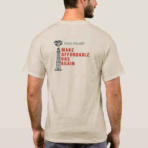 T-shirt Trump 2024 rétablisse un gaz abordable