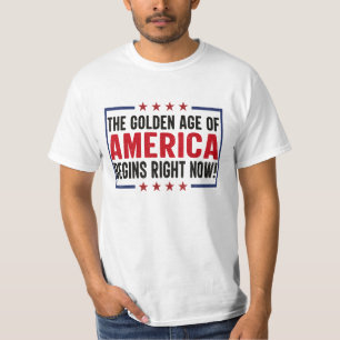 T-shirt Trump 2025 L'âge d'or de l'Amérique commence dès m