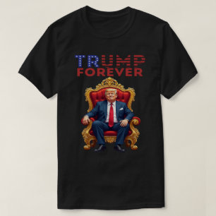 T-shirt Trump 2028 Roi pour Toujours Rendre l'Amérique Gra