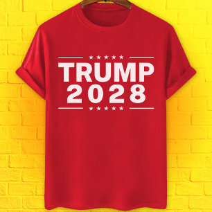T-shirt Trump 2028 rouge