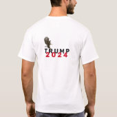 T-shirt Trump 2028 sur le drapeau américain (Dos)