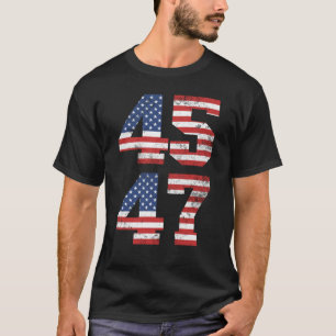 T-shirt Trump 45 47 Président américain Trump 2024