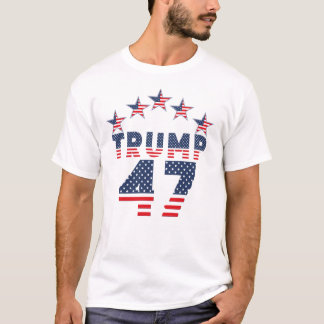 T-shirt Trump 47 Design