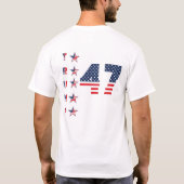 T-shirt Trump 47 Design (Dos)