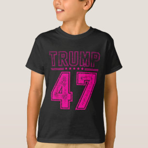 T-shirt Trump 47, Drapeau Du Président Américain Pour Trum