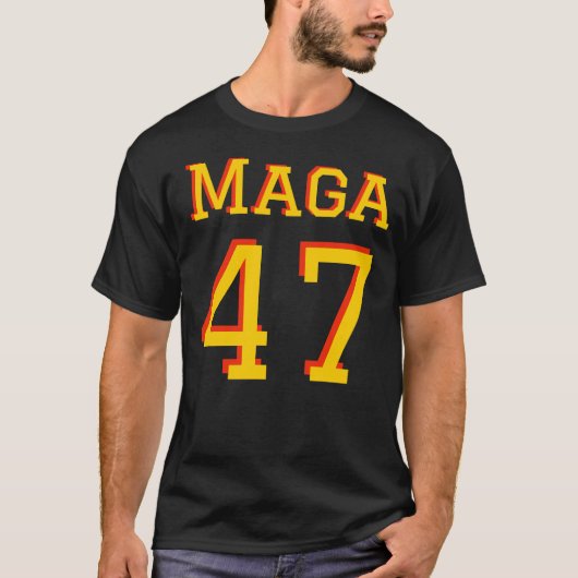 T-shirt Trump 47 MAGA t shirt (Devant)