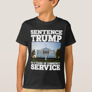T-shirt Trump À 4 Ans De Service Communautaire Maison Blan