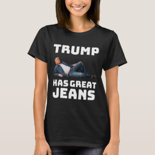 T-shirt Trump a de super jeans drôle graphique tee rétro d