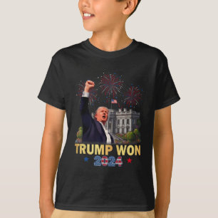 T-shirt Trump A Remporté Le 47E Président De La Maison Bla