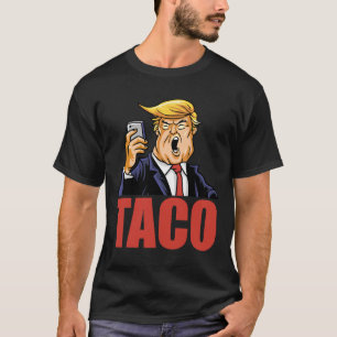 T-shirt Trump abandonne toujours Funny Taco Joke Rétro St