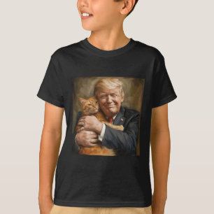 T-shirt Trump Accroche Un Chat Orange 2024