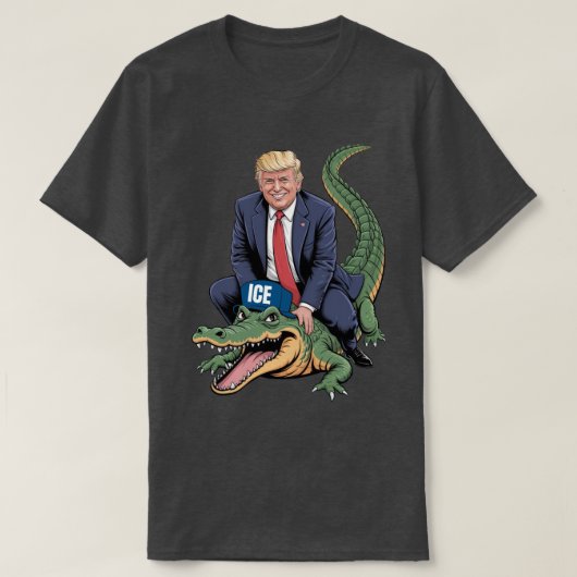 T-shirt Trump Alligator ICE (Design devant)