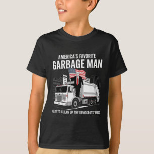 T-shirt Trump américain favori Garbage Man Truck P