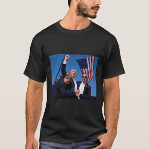 T-shirt Trump Attaque Trump Contre Trump Lutte Pour L'Amér