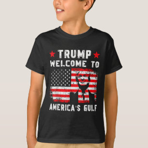 T-shirt Trump Bienvenue dans le Golfe amusant Trump Mexiqu
