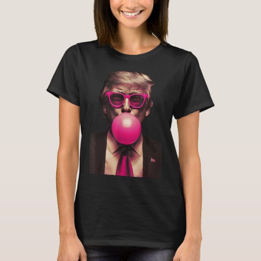 T-shirt Trump Bubble Gum drôle (Devant)