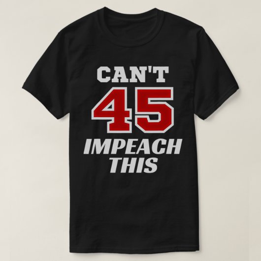 T-shirt Trump Champion de l'impeachment, Tr (Design devant)