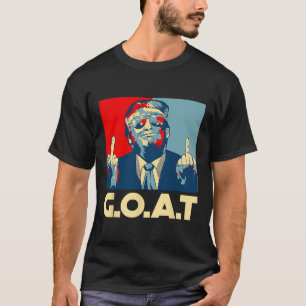 T-shirt Trump chèvre 45e président doigt d'honneur électio