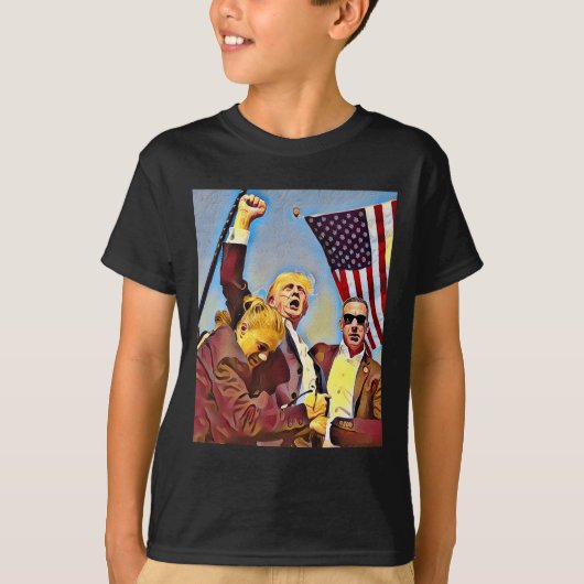 T-shirt Trump combat (Devant)
