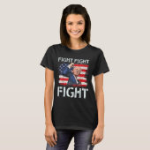 T-shirt Trump Combat Combattre Les Signaux Trump Aux Améri (Devant entier)