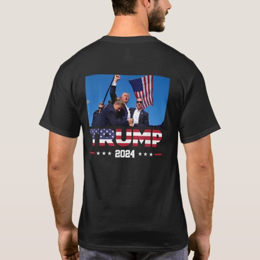 T-shirt TRUMP combat les signaux de Trump aux Américains p (Dos)