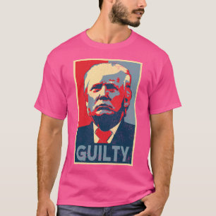 T-shirt Trump coupable d'une conception usée