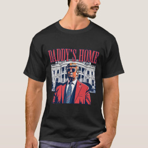 T-shirt Trump Daddy Accueil Maison Blanche États-Unis Drap