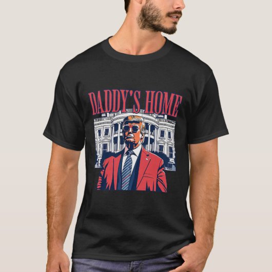 T-shirt Trump Daddy Accueil Maison Blanche États-Unis Drap (Devant)