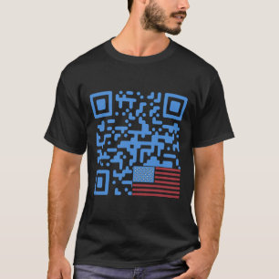 T-shirt Trump Dance Qr Code Vintage Usa Drapeau Trump -ele