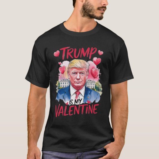 T-shirt Trump dans ma Saint Valentin drôle Saint Valentin  (Devant)