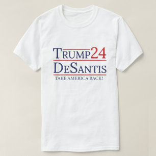 T-shirt Trump Desantis 2024 Reprenez l'Amérique