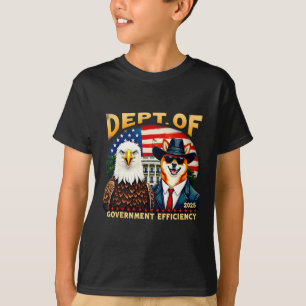 T-shirt Trump Doge Men D.o.g.e Département Du Gouvernement
