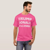 T-shirt Trump Donald Prisonnier No P01135809 Mugshot (Devant entier)
