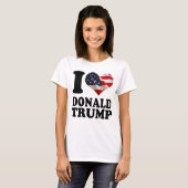 T-shirt Trump, Drapeau américain, mon coeur (Devant entier)
