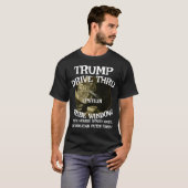 T-shirt Trump Drive Thru EPSTEIN Bribe Window Maison Blanc (Devant entier)