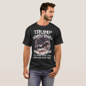T-shirt Trump Drive Thru EPSTEIN Bribe Window Maison Blanc (Devant entier)