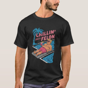 T-shirt Trump Drôle de détente comme un criminel Trump 202