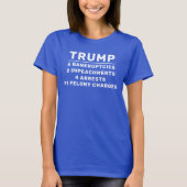T-shirt Trump drôle par les chiffres (Devant)