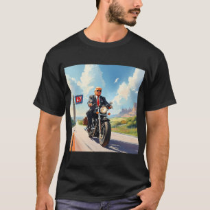 T-shirt Trump équitation Motorcycle passé 47 panneau Sud-o