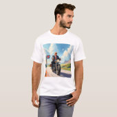 T-shirt Trump équitation Motorcycle passé 47 panneau Sud-o (Devant entier)