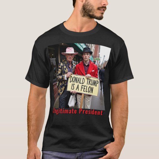 T-shirt Trump est en train d'imiter Trump à Felon (Devant)