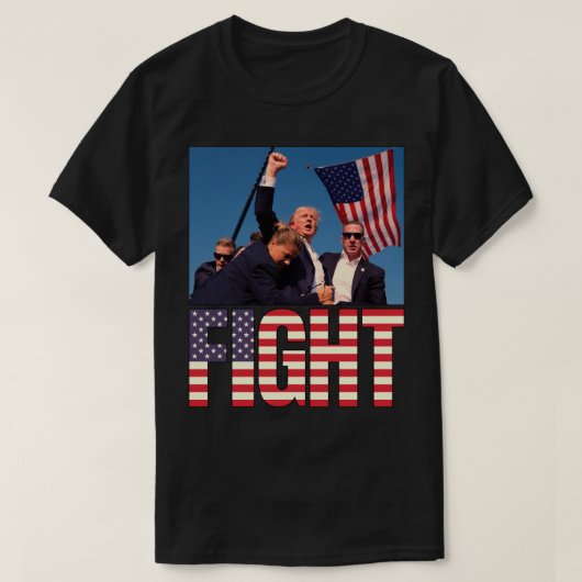 T-shirt Trump et le combat (Design devant)